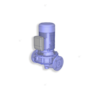 Lowara eLNEE 32-160 Inline-Pumpen mit verlängerter Welle 2polig